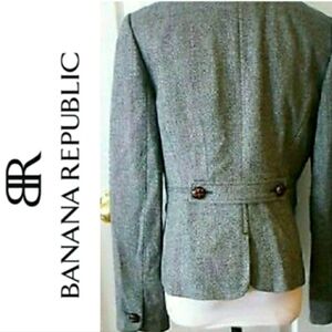 BANANA REPUBLIC WOOL BLAZER Tailored Fit WOOL COAT Womens 8